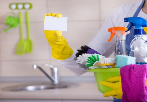 Carpet cleaning safety equipment and warning sign